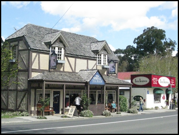 Sassafras Suite à cela, nous nous sommes dirigés vers Sassafras (environ 1000 habitants), pour profiter d'une tradition british bien ancrée par ici: Le Devonshire Tea, au Miss Marple's Tearoom.