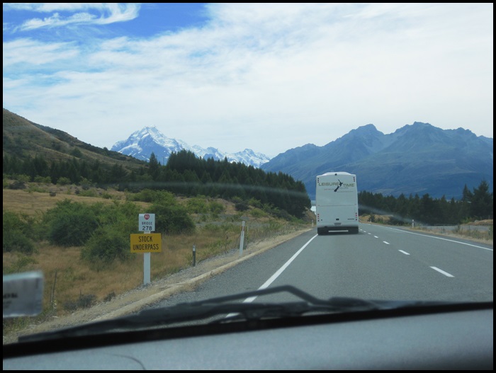 en route vers le Mont Cook