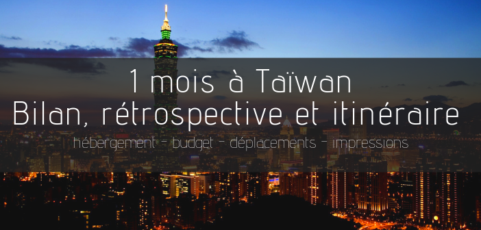 1 mois à Taïwan