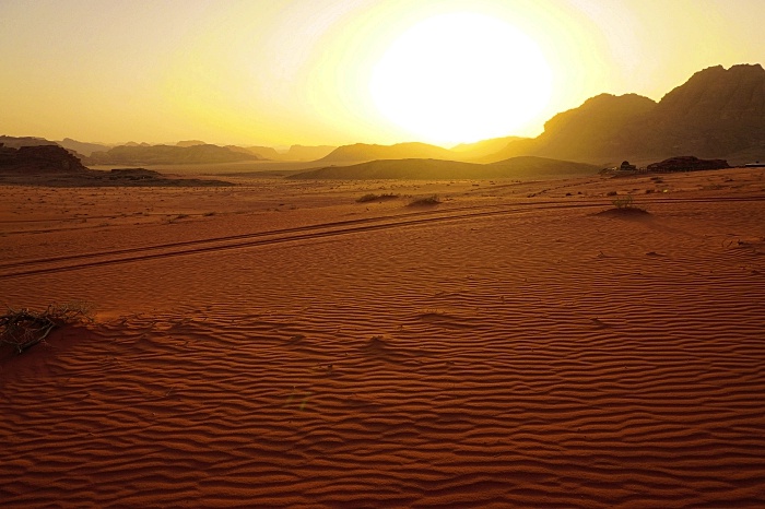coucher de soleil Wadi Rum Jordanie